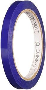 Cinta adhesiva q-connect 66m x 9mm azul para cerrar bolsas