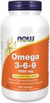 NOW Supplements, Omega 3-6-9 1000 m