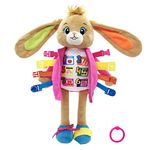 June Garden 16" Dressy Friends Bunnie - Educational Stuffed Plush Doll for Kids and Toddlers 2 Years and Up - Montessori Soft Toy Doll