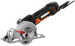 Worx WX439L 4.5 Inch and 4.5 Amp One Hand Compact Circular Saw, Black and Orange