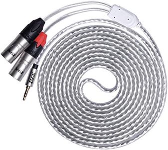LyxPro Y-Cable 3.5mm TRS Male to Dual XLR Male Stereo Audio Y-Splitter Adapter Cable - 10 Feet