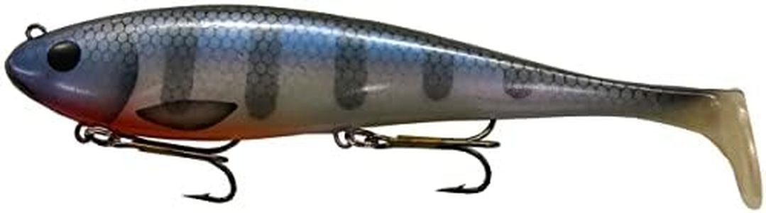 Musky Innovations Regular Swimmin' Dawg 8" Swimbait Musky Lure Bait Paddle Tail (Bluegill)
