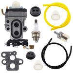 HURI Carburetor with Fuel Line Primer Bulb for Husqvarna 575406801 426LST 426EX Trimmer