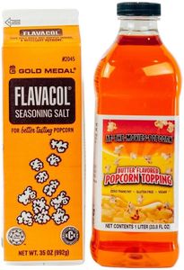 Flavacol Popcorn Seasoning & Buttery Flavor Popcorn Topping Combo