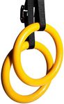PHAT Gymnastic Rings, Olympic Gym Rings Set, Adjustable Buckles Straps Gymnastics Rings for Pull Ups Strength Training, Cross Fitness Rings Training, Suspension Training