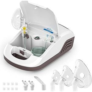 Hangsun CN950 Pro Advanced All-in-One Compressor System Electric Inhaler Vaporizer Mist Machine with Built-in Storage Box and Sturdy Handle, Full Accessory for Kids and Adults Home Use