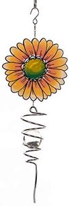 Goose Creek 18" Wind Spinner Outdoor Hanging Metal Figurine Spinner for Garden Décor Ornaments,Lawn Yard Patio,Sunflower
