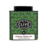 Clive Road Green Tea: 50+ Cups, Tea Luxury Gift Box, 100% Organic, Immunity Boosting & Soothing Detox, Zero calories, Brew as Hot or Iced Tea, No Sugar, Premium Green Loose Tea Leaves 100g