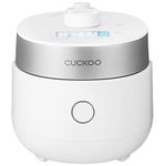 CUCKOO CRP-MHTR0309F | 3-Cup (Uncooked) Twin Pressure Induction Heating Rice Cooker | 11 Menu Options: High/Non-Pressure & More, Made in Korea | White