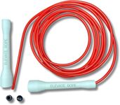 Elevate Speed Rope Max Night (Power) - Black - Professional Skipping Rope Made of Durable PVC with Nylon Core - 5 mm - Length Max. 3 Metres - Extremely Strong Black Handles (Red Blood)