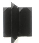 NJ Wine Beverage Folder, Leather Book Style 4 View Panel Menu Cover Bar Cocktail Folder, Menu Holder Black, Restaurant Menu Covers, Cocktail Menu folder, Juice and Beverage Folder Black: 01 Pc.