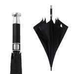 Ash & Roh Umbrella for Men - Premium Auto Open Folding Umbrella for Men & Women - Large, Windproof, & Waterproof Umbrella Stylish Design- Easy Open/Close - Ideal for Rainy Days, Golf (Black)