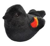 Wild Republic Audubon Birds Red-Winged Blackbird with Authentic Bird Sound, Stuffed Animal, Bird Toys for Kids and Birders