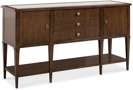Hooker Furnishings Archives Three-Drawer Sideboard with Walnut Veneer - Dark Natural Wood