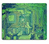 MSD Natural Rubber Gaming Mousepad Vintage looking Detail of an electronic printed circuit board Image ID 27264430 by MSD