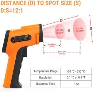 ThermoPro Infrared Thermometer – TP30 Digital Laser Temperature Gun