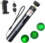 CERLINK Rechargeable Green Laser Pointer High Power Long Distance Range for TV/LED/LCD Screens Presentation Office Outdoors Astronomic Construction Presentation