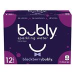 bubly Sparkling Water blackberrybubly, 355 mL Cans, 12 Pack