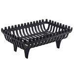 Fire Vida Log Basket Grate Storage Fireside Wood Large Black Heavy Cast Iron