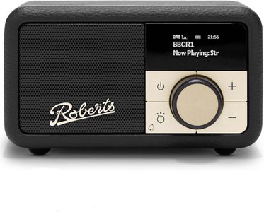 Roberts Revival PETITE2 Digital Radio – Black Portable FM/DAB