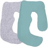 littogoose Maternity Pillow Cover ONLY Compatible with Momcozy Pregnancy Pillow (2 Pack Covers-Pillow NOT Included)