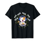 Pew Pew Gaming Cat Video Game Gaming Console Gaming T-Shirt