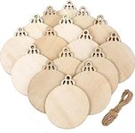 20 Pieces Christmas Wooden Baubles 