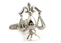 MRCUFF Scales of Justice Attorney Lawyer Pair Cufflinks in a Presentation Gift Box & Polishing Cloth