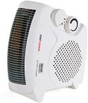 STAYWARM® 2000w Upright and Flatbed Fan Heater with 2 Heat Settings / Cool Blow Fan / Variable Thermostat / Frost Watch / Overheat Protection / BEAB Safety Approved / 3 YEAR WARRANTY - F2003WH - White