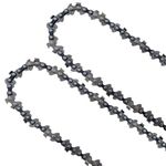 Aporozona 2PCS 8inch Chainsaw Chain, (3/8LP 050 33DL) Replacement Accessories Chainsaw Blade Fits Greenworks 20672， Fits Black+Decker LPP120, Fits Sun Joe SWJ800E, Fits Portland 56808, Fits RYOBI