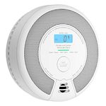 X-Sense Combination Smoke and Carbon Monoxide Alarm with LCD Display & 10-Year Battery, Smoke Alarm for Home Compliant with EN 14604 and EN 50291 Standards, SC07