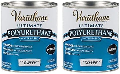 Varathane 262074-2PK Water-Based Ultimate Polyurethane, Quart (2 Pack), Matte Clear