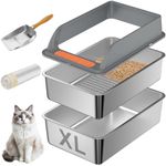 Stainless Steel Sifting Litter Box 