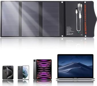 Yard Force LX PB21 Solar Powerbank 13.000mAh mit 21W Falt-Solarpanel | Red Dot Award Winner | PD 18W & QC 3.0 Schnellladefunktion | Autarkes Outdoor Ladegerät für iPhone, Samsung & Camping