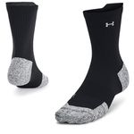 Under Armour Kids AD Run Cushion 1pk Mid Socks Black/Grey 8.5-11