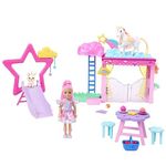 Barbie Chelsea Doll and Baby Pegasus Playset, Winged Horse Toys, A Touch of Magic Set with Stable, Pet Bunny and Accessories, HNT67