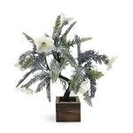 DecoreBugs Artificial Flower Tree Bonsai with Wooden Pot for Indoor Home Office Décor