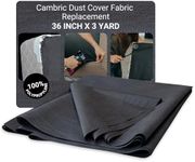 House2Home 36 Inch x 3 Yard Upholstery Black Cambric Dust Cover Fabric Replacement for Sofas, Chairs, Conceals Frame and Staples Inside Furniture