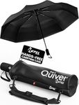 Repel Umbrella Windproof Travel Umbrellas for Rain - Easy Auto Open Close, Durable & Compact Umbrella, Strong Fiberglass Frame, Waterproof Canopy - Backpack, Purse, Portable, Umbrella for Travel