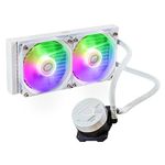 Cooler Master ML240L Core ARGB CPU Liquid Cooler - White | Support Intel & AMD Processor - LGA1700, LGA1200, LGA1151, AM5, AM4 | Gen S Dual Chamber Pump | 240mm AIO | New Pressure Optimised Fans