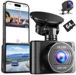 Dash Camera, 4K/1080p Dash Cam Fron