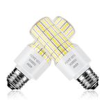 2 Pack 40W Led Corn Light Bulb(300W Equivalent) 5000 Lumens 5000K Daylight White Large Area Led Light Bulb E26/E27 Medium Base for Indoor Outdoor Street Backyard