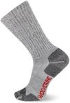 WOLVERINE mens 2 Pack Safety Toe Moisture Wicking Acrylic Crew Socks, Black, Large