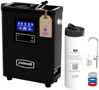 Purewell® K8680 RO Water Purifier System,10-Stage RV Portable Water Filtration Survival with UV,Desalination Rate Reaches 95%,Survival Gear Purification for Drinking,Team Camping,Travel