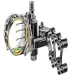 Trophy Ridge Hotwire Archery Bow Sight - 2 Fixed Pins, 1 Adjustable Pin, On Board Allen Key, 2nd Axis Leveling, Right Hand, 0.019 Pin