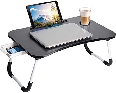 DAWNTREES Laptop Bed Desk,Portable Foldable Laptop Tray Table with Cup Holder for Bed/Couch/Sofa Working,Reading