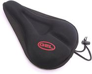 Maveek Gel Bike Seat Cover - Extra Comfortable Soft Gel Bicycle Seat Cycle Saddle Cushion Bicycle Pad Cover (Black)