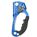 ANCLLO Hand Ascender Rock Climbing Tree Arborist Rappelling Gear Equipment Rope Clamp for 8 12MM Rope-Blue