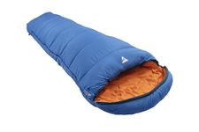 Vango Cadair 250 Single Sleeping Bag [Amazon Exclusive], Warm 3 Season Mummy Shaped for Camping or Indoors, Atlantic