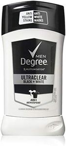 Degree Deodorant 2.7 Ounce Mens Ultra Clear Black & White (79ml) (6 Pack)